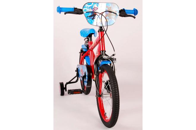 Ultimative Spider-Man Kidsbike - Jungen - 16 Zoll - blau rot - zwei Handbremsen
