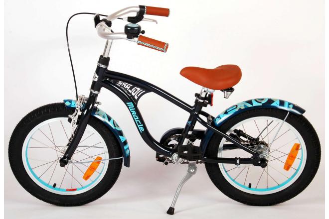 Volare Miracle Cruiser Kinderfahrrad - Jungen - 16 Zoll - Matte Blau - Prime Collection