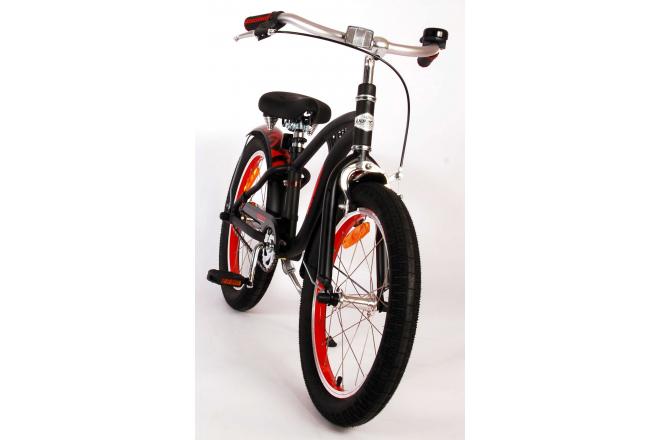 Volare Miracle Cruiser Kinderfahrrad - Jungen - 18 Zoll - Mattschwarz - Prime Collection