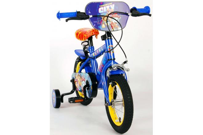 Paw Patrol Kinder Fahrrad - Jungen - 12 Zoll - Blau - Zwei handbremsen