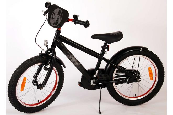Spider-Man Kinderfahrrad - Jungen - 18 Zoll - Mattschwarz