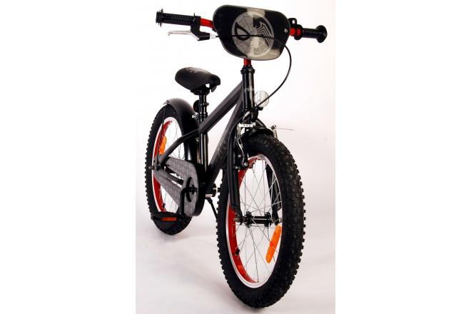 Spider-Man Kinderfahrrad - Jungen - 18 Zoll - Mattschwarz