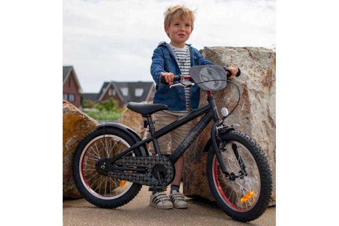 Spider-Man Kinderfiets - Jongens - 18 inch - Mat Zwart