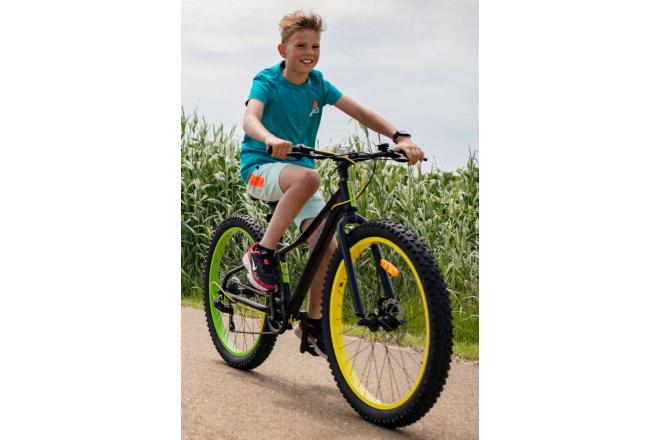 Volare Gradient Kinderfiets – Jongens – 20 inch – Zwart Geel Groen – 6 speed – Prime Collection