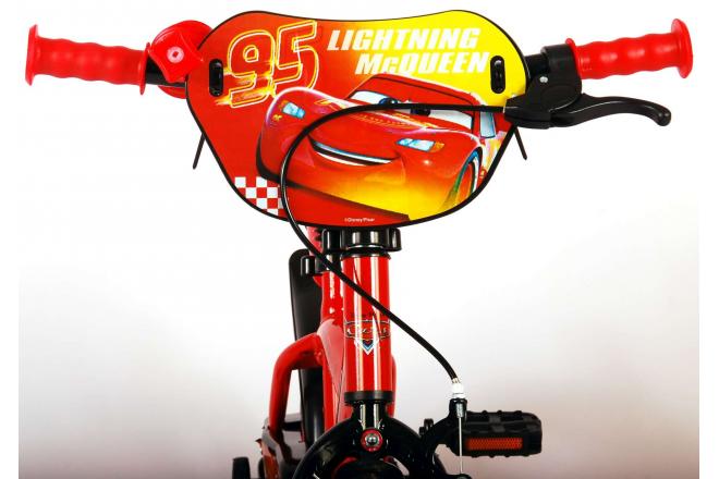 Disney Cars Kinderfahrrad - Jungen - 12 Zoll - Rot - Vorwärts- und Rückwärtspedalsystem