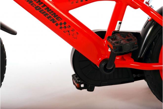 Disney Cars Kinderfahrrad - Jungen - 12 Zoll - Rot - Vorwärts- und Rückwärtspedalsystem