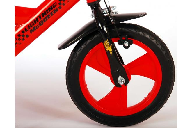Disney Cars Kinderfahrrad - Jungen - 12 Zoll - Rot - Vorwärts- und Rückwärtspedalsystem
