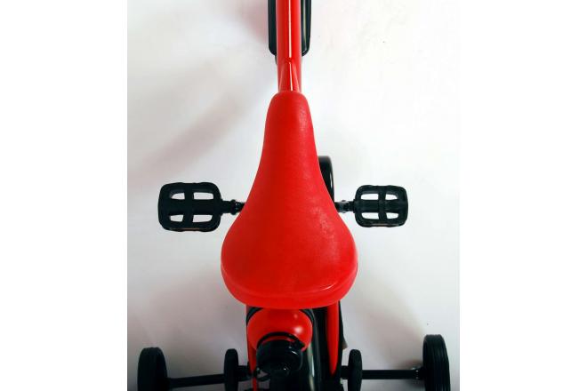 Disney Cars Kinderfahrrad - Jungen - 12 Zoll - Rot - Vorwärts- und Rückwärtspedalsystem