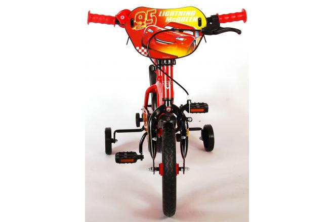 Disney Cars Kinderfahrrad - Jungen - 12 Zoll - Rot - Vorwärts- und Rückwärtspedalsystem