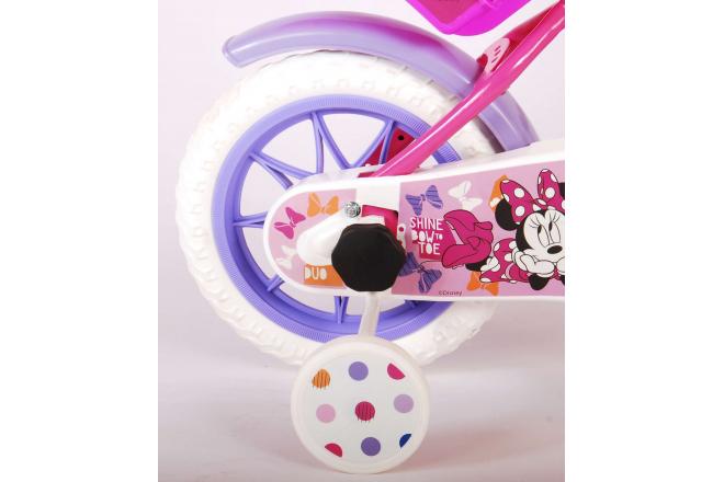Disney Minnie Kinderfahrrad - Mädchen - 12 Zoll - pink - Vorwärts- und Rückwärtspedalsystem