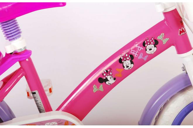 Disney Minnie Kinderfahrrad - Mädchen - 12 Zoll - pink - Vorwärts- und Rückwärtspedalsystem