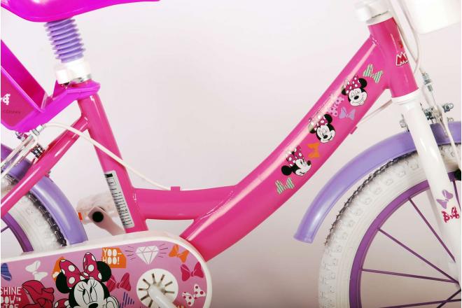 Disney Minnie Cutest Ever! Kinderfahrrad - Mädchen - 16 Zoll - Pink - Zwei Handbremsen