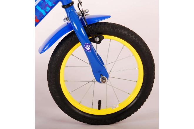 Paw Patrol Kinderfahrrad - Jungen - 14 Zoll - Rot Blau