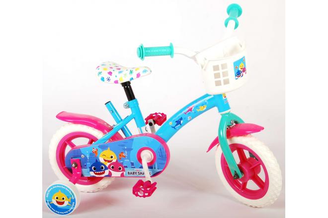 Ocean Kinderfahrrad - Unisex - 10 Zoll - Rosa Blau - Fester Gang