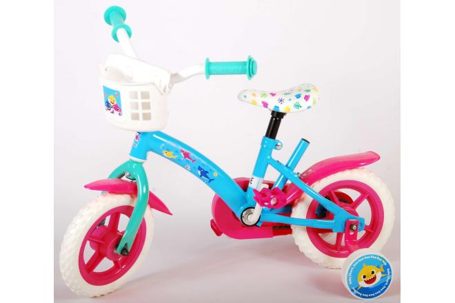 Ocean Kinderfahrrad - Unisex - 10 Zoll - Rosa Blau - Fester Gang