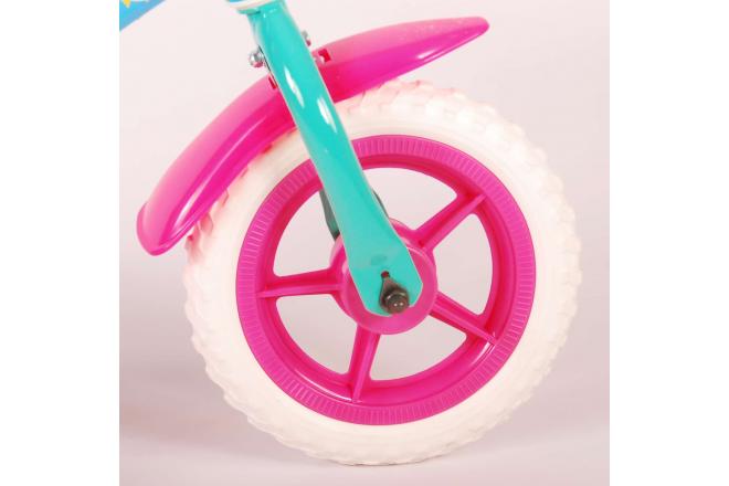 Ocean Kinderfahrrad - Unisex - 10 Zoll - Rosa Blau - Fester Gang