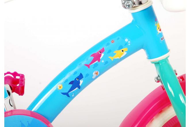 Ocean Kinderfahrrad - Unisex - 10 Zoll - Rosa Blau - Fester Gang