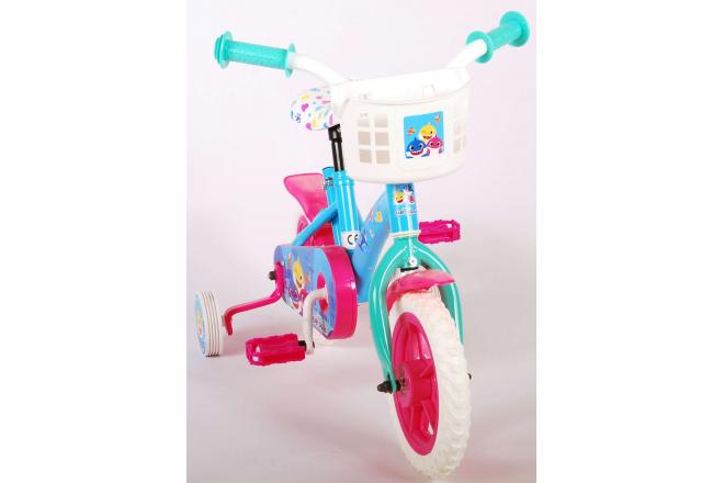 Ocean Kinderfahrrad - Unisex - 10 Zoll - Rosa Blau - Fester Gang