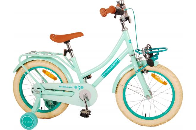 Volare Excellent Kinderfahrrad - Mädchen - 16 Zoll - Grün - 95% montiert