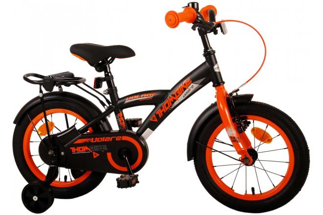 Volare Thombike Kinderfahrrad - Jungen - 14 Zoll - Schwarz Orange