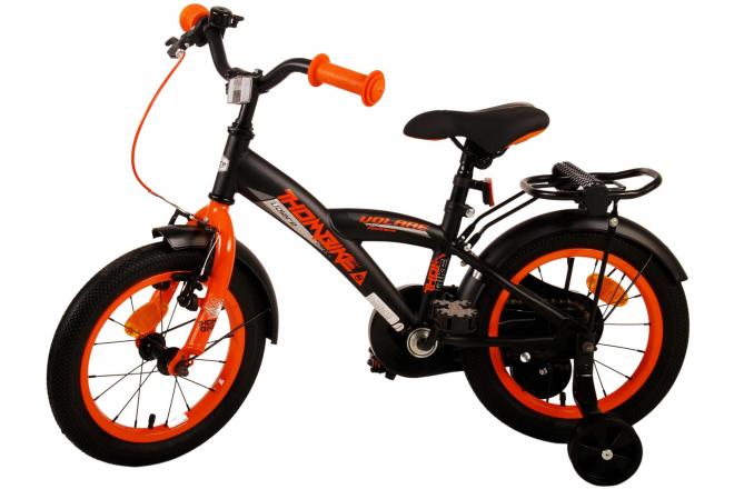 Volare Thombike Kinderfahrrad - Jungen - 14 Zoll - Schwarz Orange