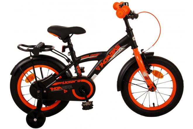 Volare Thombike Kinderfahrrad - Jungen - 14 Zoll - Schwarz Orange