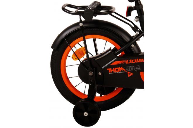 Volare Thombike Kinderfahrrad - Jungen - 14 Zoll - Schwarz Orange