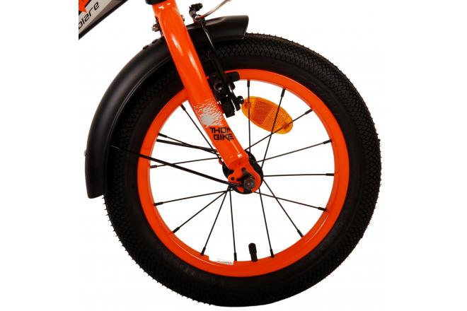 Volare Thombike Kinderfahrrad - Jungen - 14 Zoll - Schwarz Orange