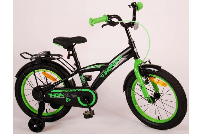 Volare Thombike Kinderfahrrad - Jungen - 16 Zoll - Schwarz Grün