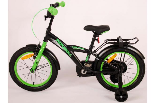 Volare Thombike Kinderfahrrad - Jungen - 16 Zoll - Schwarz Grün