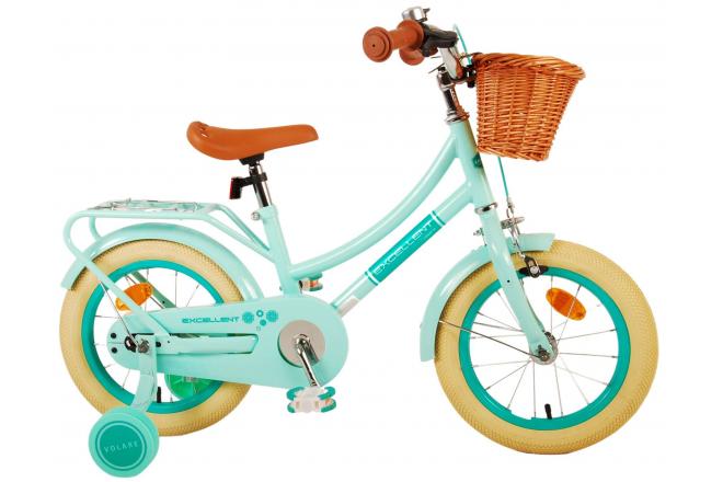 Volare Excellent Kinderfahrrad - Mädchen - 14 Zoll - Grün