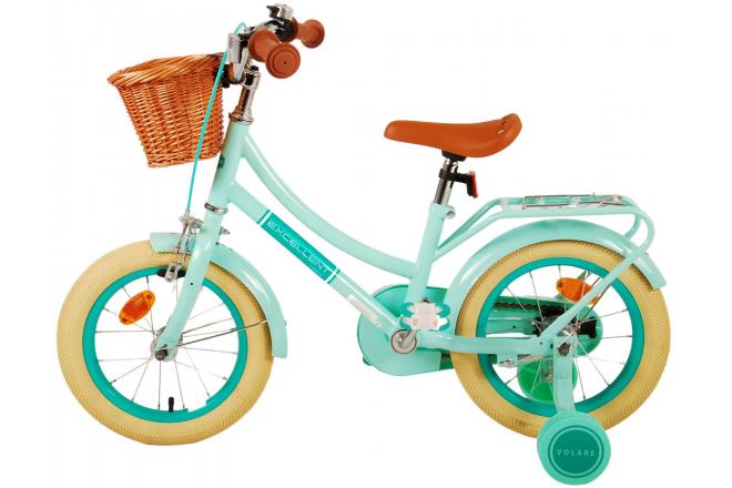 Volare Excellent Kinderfahrrad - Mädchen - 14 Zoll - Grün