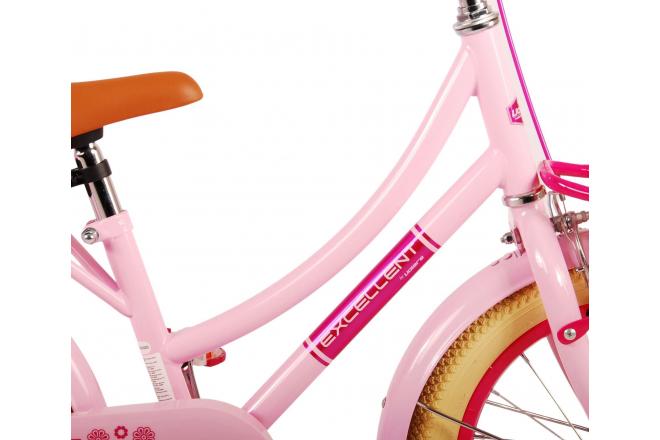 Volare Excellent Kinderfahrrad - Mädchen - 16 Zoll - Rosa - 95% montiert