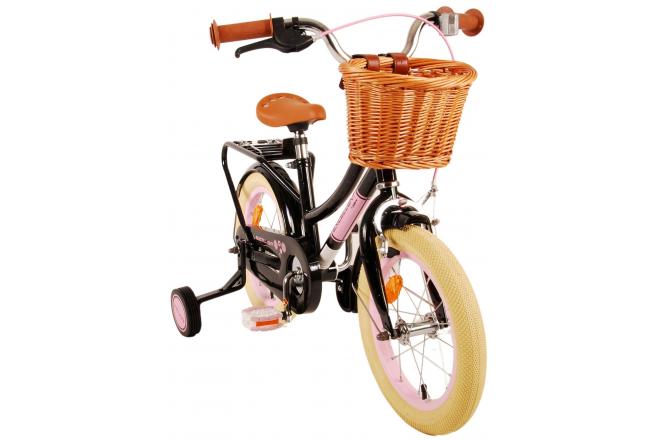 Volare Excellent Kinderfahrrad - Mädchen - 14 Zoll - Schwarz