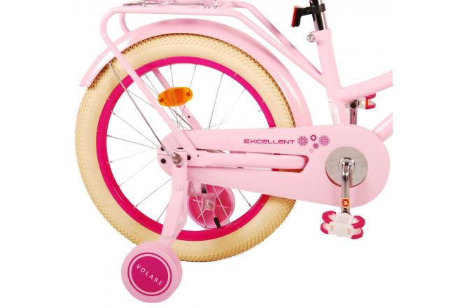 Volare Excellent Kinderfahrrad - Mädchen - 18 Zoll - Pink - 95% montiert