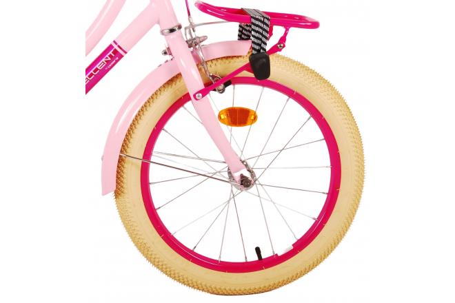 Volare Excellent Kinderfahrrad - Mädchen - 18 Zoll - Pink - 95% montiert