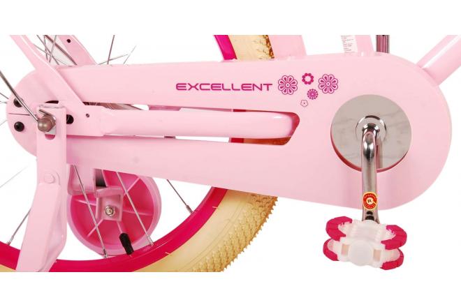 Volare Excellent Kinderfahrrad - Mädchen - 18 Zoll - Pink - 95% montiert