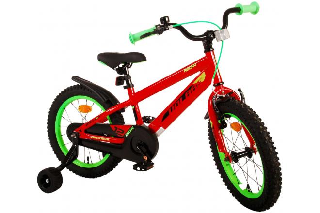 Volare Rocky Kinderfahrrad - Jungen - 16 Zoll - Rot