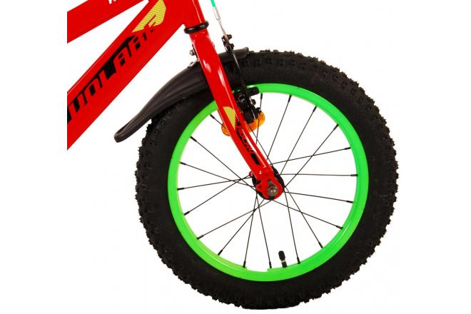 Volare Rocky Kinderfahrrad - Jungen - 16 Zoll - Rot