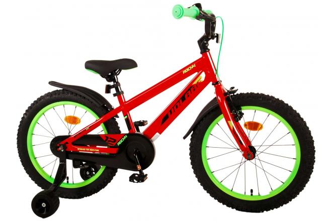 Volare Rocky Kinderfahrrad - Jungen - 18 Zoll - Rot