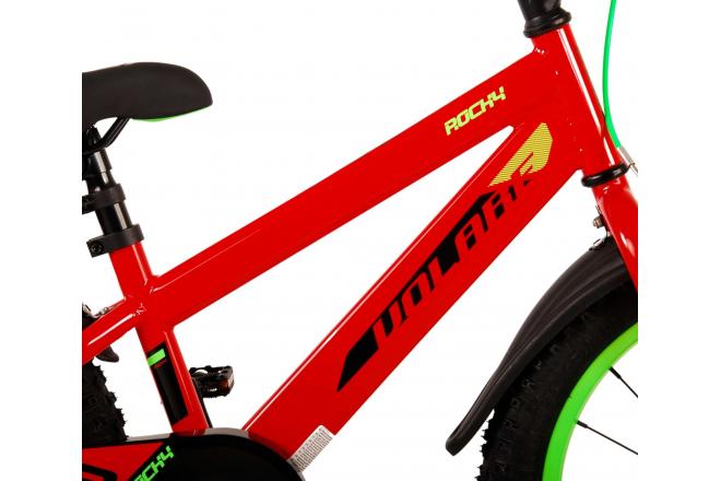 Volare Rocky Kinderfahrrad - Jungen - 18 Zoll - Rot