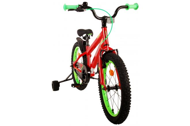 Volare Rocky Kinderfahrrad - Jungen - 18 Zoll - Rot