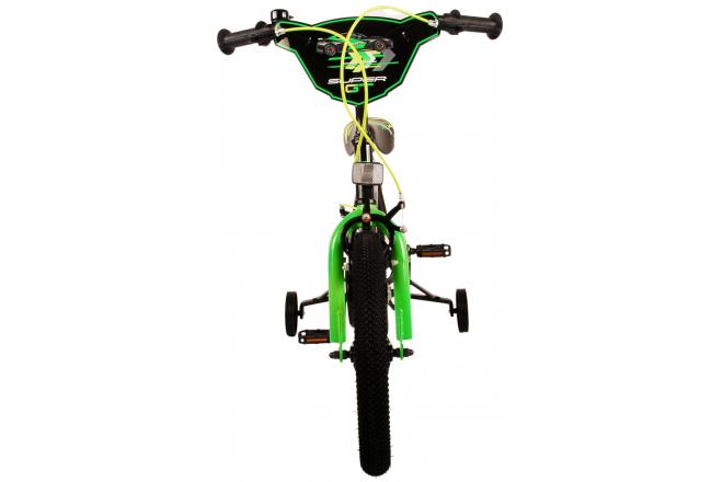 Volare Super GT Kinderfahrrad - Jungen - 16 Zoll - Grün- Zweihandbremsen