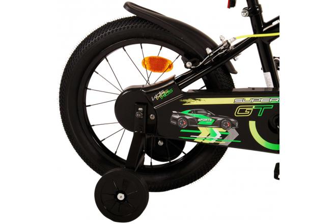 Volare Super GT Kinderfahrrad - Jungen - 16 Zoll - Grün- Zweihandbremsen