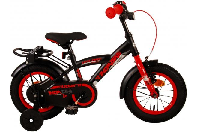 Volare Thombike Kinderfahrrad - Jungen - 12 Zoll - Schwarz Rot