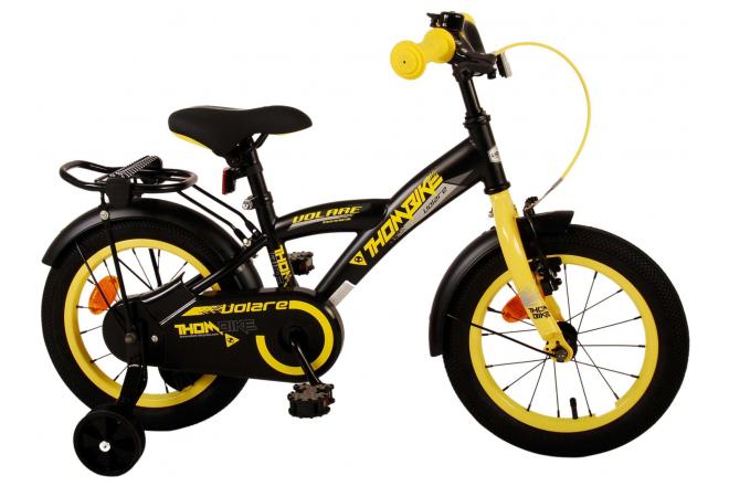 Volare Thombike Kinderfahrrad - Jungen - 14 Zoll - Schwarz Gelb