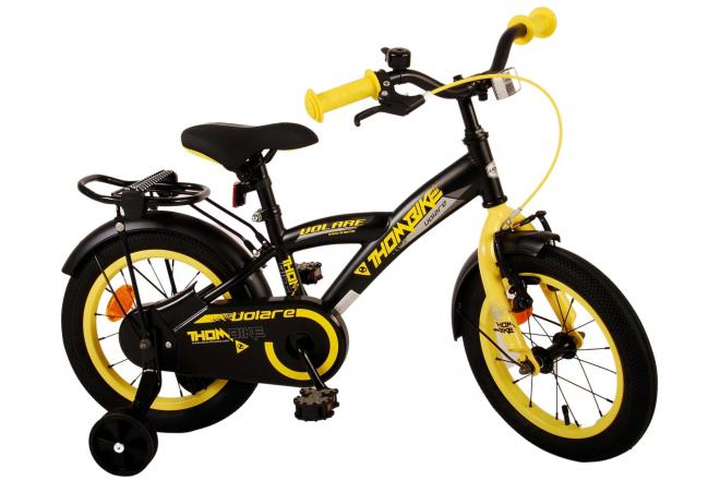 Volare Thombike Kinderfahrrad - Jungen - 14 Zoll - Schwarz Gelb