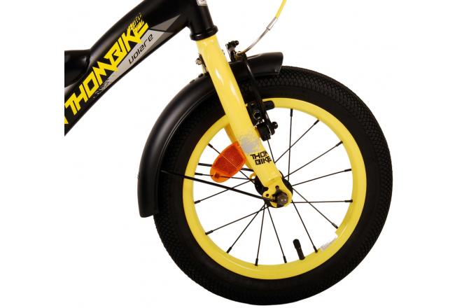 Volare Thombike Kinderfahrrad - Jungen - 14 Zoll - Schwarz Gelb