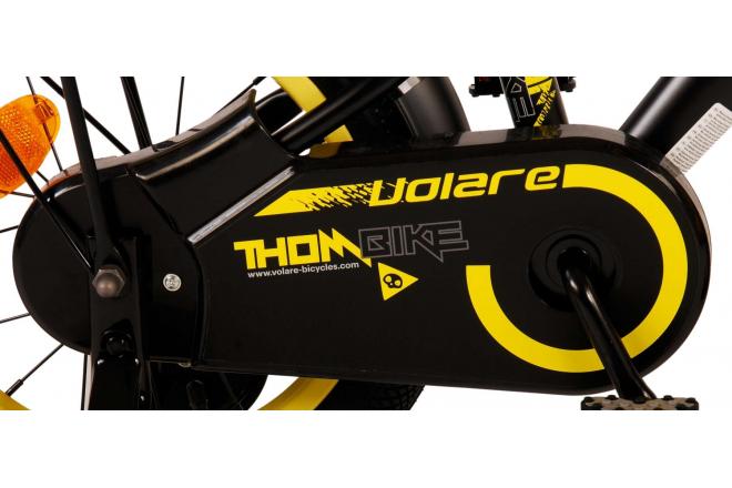 Volare Thombike Kinderfahrrad - Jungen - 14 Zoll - Schwarz Gelb