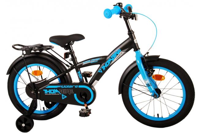 Volare Thombike Kinderfahrrad - Jungen - 16 Zoll - Schwarz Blau